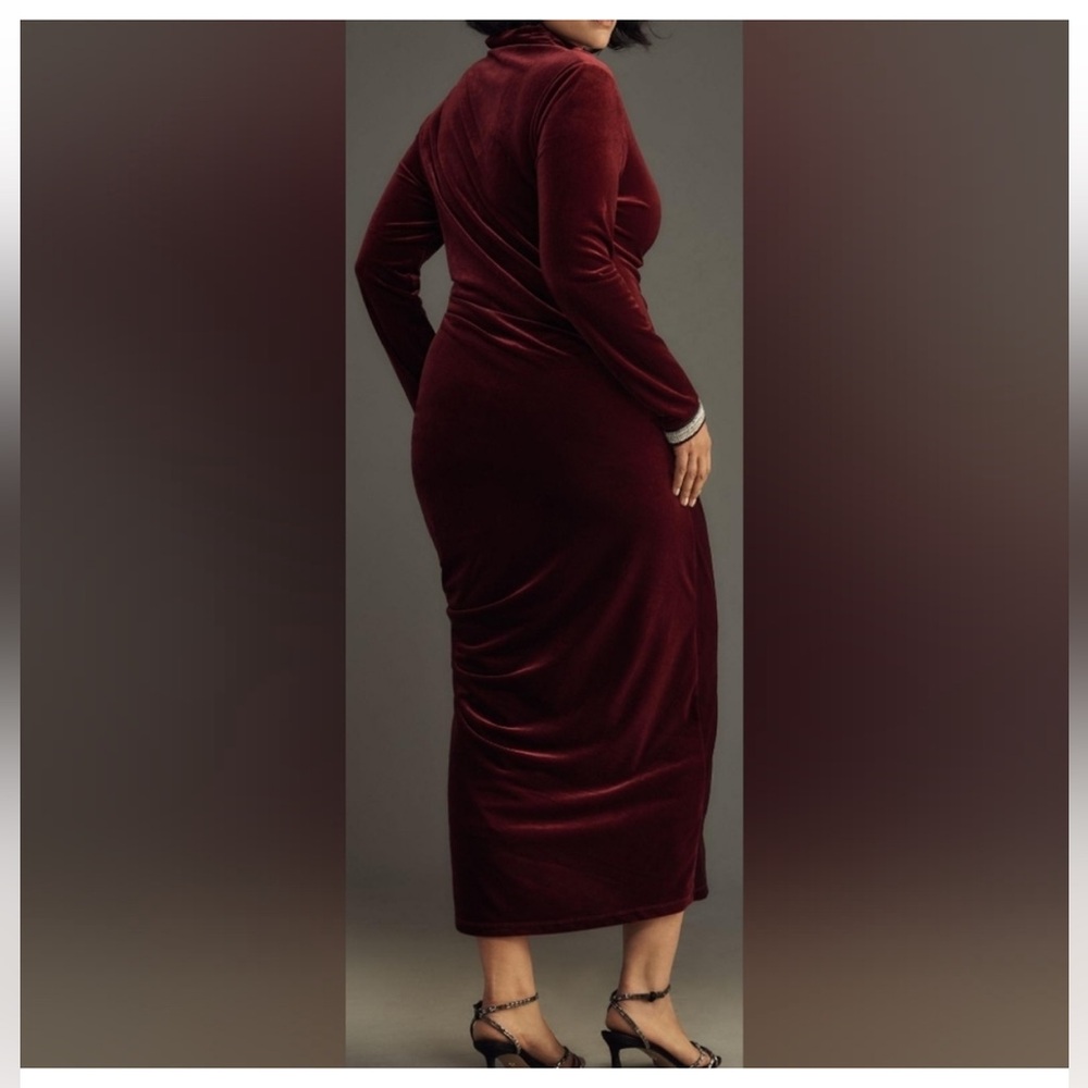 Anthropologie The Maya Dress: Velvet Long-Sleeve Edition NWT - Picture 3 of 6
